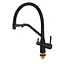 Смеситель для кухни Mixxus Premium Gravity 021 Black с гибким изливом MI6978 Черный матовый - миниатюра 2
