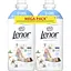 Кондиціонер для білизни Lenor Sensitive Cotton Freshness 2.478 л (2 шт. x 1,239 л) - мініатюра 2