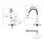 Змішувач для кухні з гнучким виливом Agua Sevilla-C039 CV022345 Хром - мініатюра 2
