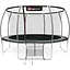Батут Hop-Sport Premium 14ft (427см) чорно-зелений з внутрішньою сіткою - мініатюра 1