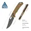 Ніж складаний SRM Retriever 9201-GW, коричневий - мініатюра 7
