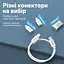 Набір перехідників 6в1 для телефону з кабелем для заряджання Remax Wanbo Series RC-190 Білий - мініатюра 7