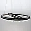 Черная LED люстра на 2 кольца с хромированной полоской Line.F A 55060/2P BK+CR - миниатюра 3