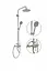 Душевая система Germece с изливом 6008-1 нержавеющая сталь - миниатюра 2