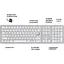Клавіатура OfficePro SK1550 Wireless White SK1550W (128855) - мініатюра 7