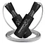 Скакалка швидкісна з підшипниками PowerPlay 4209 Sport Jump Rope Чорна 3 м (PP_4209_Black) - мініатюра 1