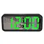 Зеркальные настольные часы Led Mirror Clock DT-6508 цифровые с зеленой подсветкой - миниатюра 1