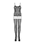 Бодистокинг Obsessive Bodystocking F235 тонкие подвязки нежный декор сеточка S/M/L - миниатюра 4