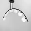 Чорна люстра-дуга на 7 білих плафонів Line.F MJ 80/7 BK - мініатюра 4