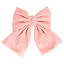 Дитяча зачіпка-бант 0901-191-11 еко-шкіра, рожевий - мініатюра 1