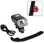 Вело фара с задним фонарем мигалкой RB-B13 велосипедный аккумуляторный водонепроницаемый фонарь с креплением - миниатюра 2