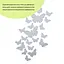 Дзеркальний декор Wall Sticker SW-00002521 акриловий самоклеючий Метелики 25 шт. срібло - мініатюра 2