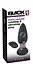 Анальна пробка Black Velvets Rotating Vibrating Plug 14 см (чорний) - мініатюра 1