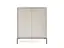 Комод высокий Perfect Home Новая/Nova 2-дверный с черными ножками K104 Кашемир (PFH-091236) - миниатюра 4