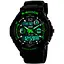 Наручний годинник чоловічий Skmei S-Shock Green 0931 Чорний (077) - мініатюра 1