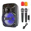 Портативная колонка Big AVEN-XR12 75W, USM/MP3/FM/Bluetooth + 2 микрофона караоке - миниатюра 1
