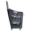Кошик-візок для супермаркета Yiwu пластиковий 52 x 37 x 90 см (HP-45-16) - мініатюра 4