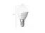 Розумні LED лампочки Philips Hue E14 White P45 470лм 40Вт 5.7W, ZigBee, Bluetooth, Apple HomeKit, 2 шт - мініатюра 6