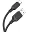 Дата кабель Hoco X90 Cool silicone USB to Type-C (1m) Black - мініатюра 2