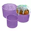 Набор из 3 силиконовых форм для выпекания пасхальной выпечки пасхи и куличей (паски) Ø20/12/15 см, A-plus Сиреневый 84376 - миниатюра 1