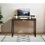 Письменный стол Costway Homart со стальным каркасом коричневый - миниатюра 7