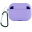 Силіконовий футляр з мікрофіброю для навушників Airpods Pro Бузковий / Dasheen - мініатюра 2