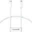 Дата кабель Baseus Superior Series 2 USB4 Full-Function Type-C to Type-C 240W (1m) (P10365200211) Moon White - мініатюра 1