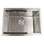 Кухонна мийка з нержавіючої сталі 1.5 мм під стільницю Nett NS-5742, Нержавіюча сталь - мініатюра 7