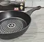 Глубокая сковорода с крышкой Benson BN-448 ⌀ 24см 2,4л алмазное антипригарное покрытие Черная - миниатюра 7