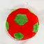 Мягкая игрушка Мячик 21см красно-зеленый - миниатюра 1