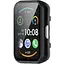 Чохол-накладка DK Пластик Gloss Скло Full Cover для Huawei Watch Fit / Fit SE (016318) (black) - мініатюра 1