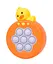 Електронна гра BH-001-002 "Мордочка" Поп Іт Pop It, музика, світло, в коробці (6903317673421) Качка Помаранчевий - мініатюра 1