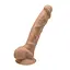 Фаллоимитатор двухслойный SilexD Tomas Caramel Model 1 23 см (телесный) - миниатюра 4