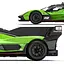 Машинка Lamborghini SC63 зелений RASTAR модель 1:14 Автомобіль на дистанційному керуванні + пульт - мініатюра 4