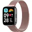 Ремешок DK для Xiaomi Redmi Watch 3 Active / 3 Lite Metal Milanese Loop Magnetic (pink rose) - миниатюра 1