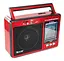 Радиоприемник Golon RX-006UAR радио MP3 USB MicroSD питание от сети батареек Красный - миниатюра 4