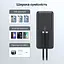Повербанк 10000mAh Choetech B654 Black 22.5W QC3.0 PD3.0 вбудовані кабелі Type-C та Lightning (43-00147) - мініатюра 11