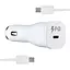 Автомобильное зарядное устройство для Samsung Single Port Car Charger Type-C Port 25W With Cabble Type-C to Type-C High c0py Белый - миниатюра 1