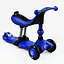 Самокат-велобіг 3 в 1 Best Scooter 32х14х61-75 см Синій 000231682 - мініатюра 4