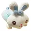 Дитяча м'яка іграшка "Зайка" L1122(Blue) іграшка з пледом, розмір 60 см - мініатюра 1