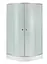 Набор Lidz Душевая кабина Latwa SC80x80.SAT.LOW.FR, полукруглая, стекло Frost 4 мм + Душевой поддон Kapielka ST80x80x15 - миниатюра 1