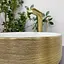 Умивальник VBI Prato gold white накладний VBI-011408, Золотий - мініатюра 6