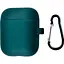 Чехол Apple High Copy Silicone Case + Carabine для Apple AirPods Dark Green [136757] - миниатюра 1