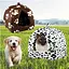 Будиночок для домашніх тварин pet hut white, Будиночок лежанка для маленького собаки, Затишний будиночок для кота - мініатюра 2