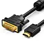 Кабель UGREEN HD106 HDMI to DVI Cable 2m (Black) (UGR-10135) - мініатюра 1