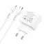 Адаптер сетевой HOCO Type-C to Lightning Cable Triumph charger set N29 2Type-C 35 W white - миниатюра 2