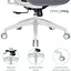 Крісло офісне Officepro Atlas OC630-W-DG-DG White/Dark Gray (OC630-W-DG-DG) - мініатюра 7
