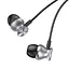 Дротові навушники Hoco M106 Fountain metal універсальні earphones with microphone, 3.5mm, 1.2m, grey - мініатюра 4