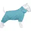 Дощовик для собак Waudog Clothes, водонепроникний, L55, В 77-79 см, С 50-55 см, блакитний - мініатюра 1