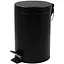 Мусорное ведро круглое Zerix Solo-TC0103 Black 3 л Черный (ZX5896)  - миниатюра 1